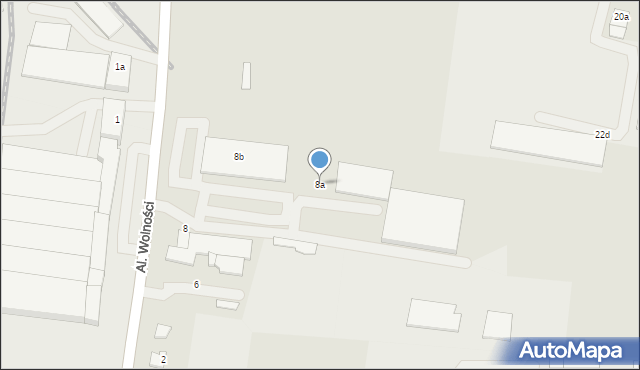 Koronowo, Aleje Wolności, 8a, mapa Koronowo