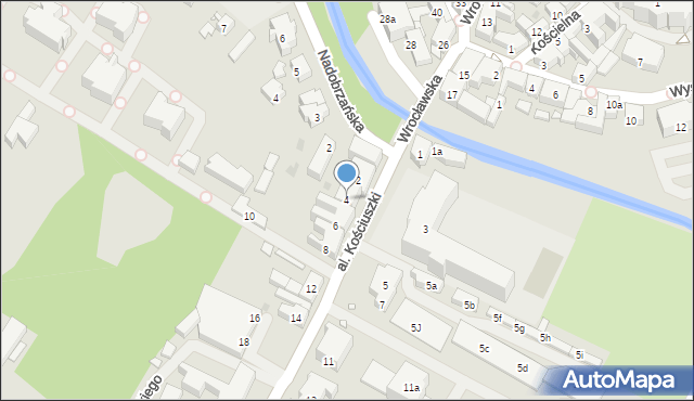 Kościan, Aleja Kościuszki Tadeusza, gen., 4, mapa Kościan