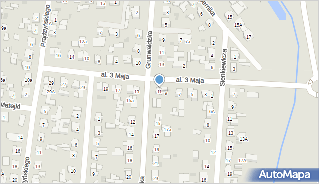 Kostrzyn, Aleja 3 Maja, 11, mapa Kostrzyn