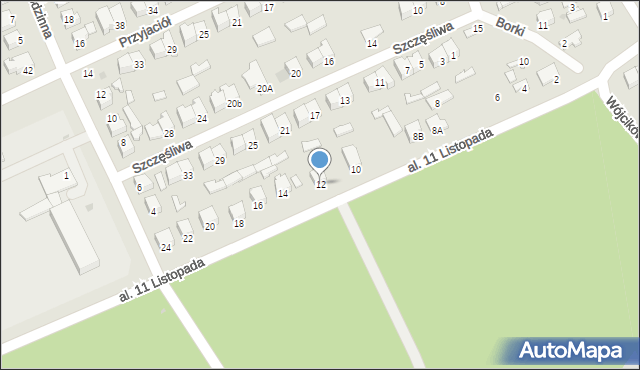 Kozienice, Aleja 11 Listopada, 12, mapa Kozienice