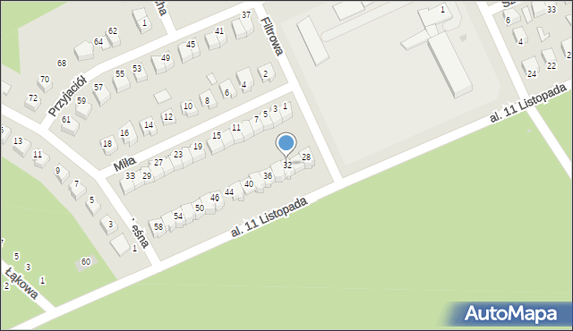 Kozienice, Aleja 11 Listopada, 32, mapa Kozienice
