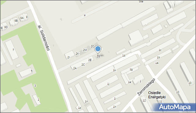 Kozienice, Aleja Solidarności, 2G, mapa Kozienice