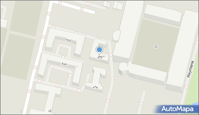 Kraków, Aleja 3 Maja, 47b, mapa Krakowa