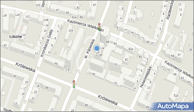 Kraków, Aleja Kijowska, 22b, mapa Krakowa