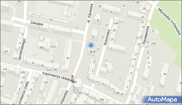 Kraków, Aleja Kijowska, 30, mapa Krakowa