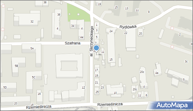 Kraków, Aleja Skrzyneckiego Jana, gen., 13, mapa Krakowa