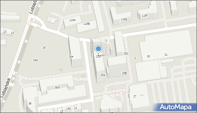 Kraków, Aleja Bora-Komorowskiego Tadeusza, gen., 25D, mapa Krakowa