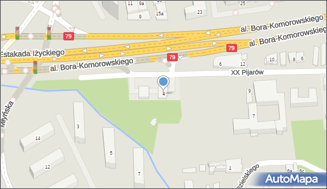 Kraków, Aleja Bora-Komorowskiego Tadeusza, gen., 4, mapa Krakowa