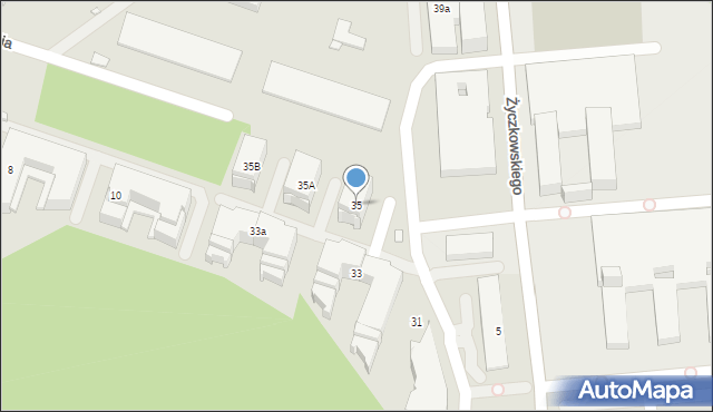 Kraków, Aleja Jana Pawła II, 35, mapa Krakowa