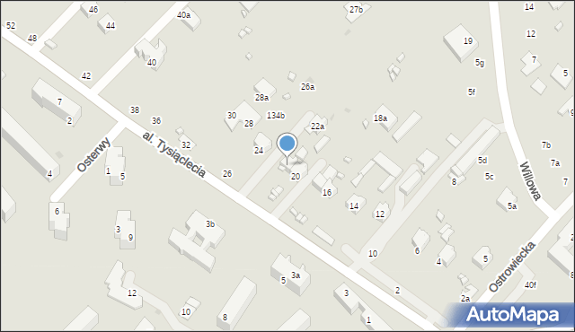 Kraśnik, Aleja Tysiąclecia, 22, mapa Kraśnik