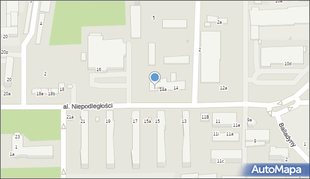 Kraśnik, Aleja Niepodległości, 14b, mapa Kraśnik