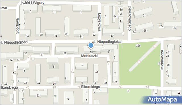 Kraśnik, Aleja Niepodległości, 29, mapa Kraśnik