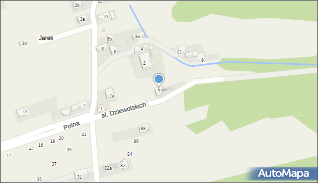 Krościenko nad Dunajcem, Aleja Dziewolskich, 7, mapa Krościenko nad Dunajcem