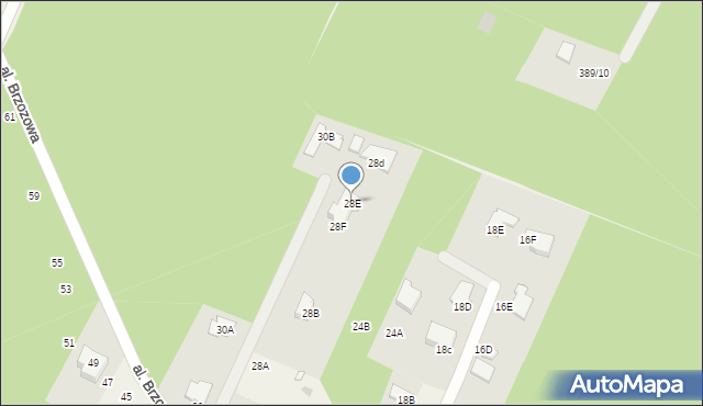 Książenice, Aleja Brzozowa, 28E, mapa Książenice