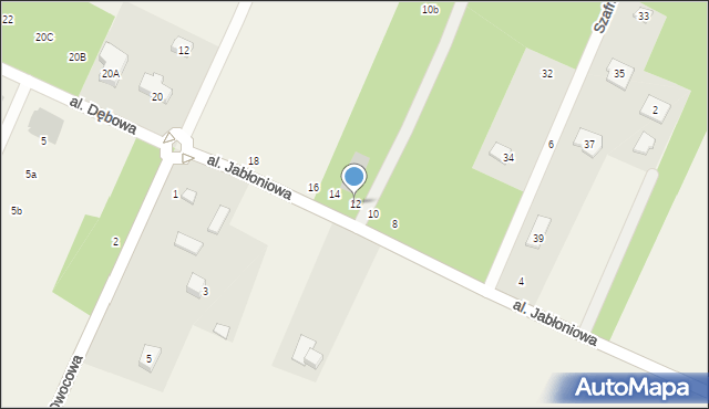 Książenice, Aleja Dębowa, 12, mapa Książenice