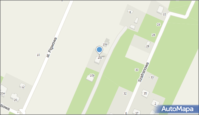 Książenice, Aleja Jabłoniowa, 10c, mapa Książenice