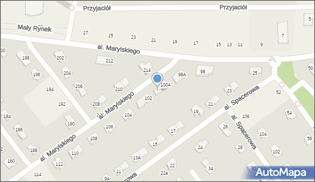 Książenice, Aleja Marylskiego E., 100B, mapa Książenice