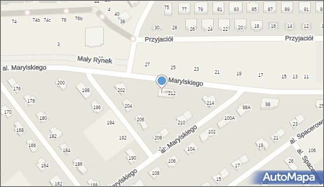 Książenice, Aleja Marylskiego E., 212A, mapa Książenice