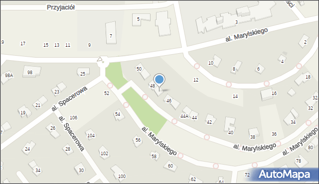 Książenice, Aleja Marylskiego E., 48A, mapa Książenice