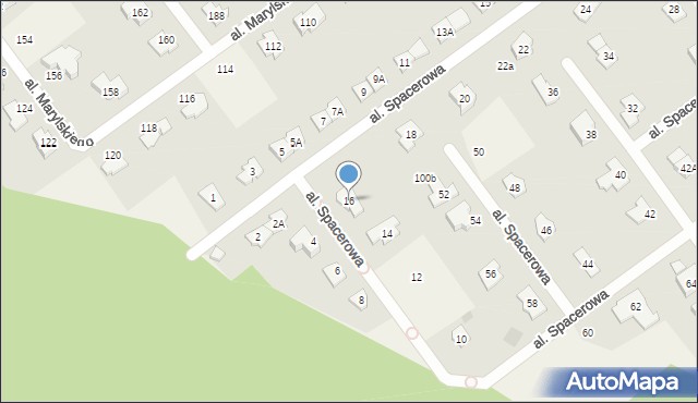 Książenice, Aleja Spacerowa, 16, mapa Książenice
