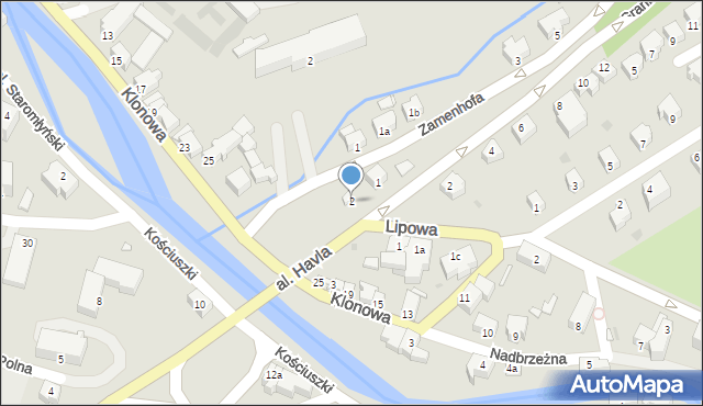 Lądek-Zdrój, Aleja Havla Vaclava, 2, mapa Lądek-Zdrój