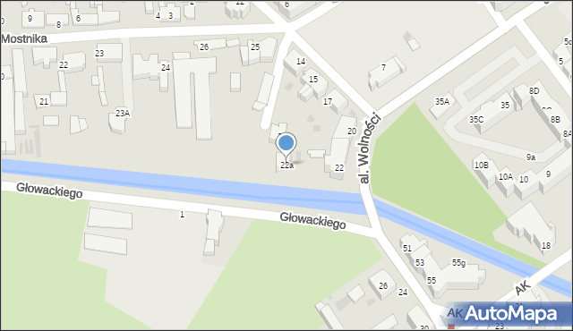 Lębork, Aleja Wolności, 22a, mapa Lębork