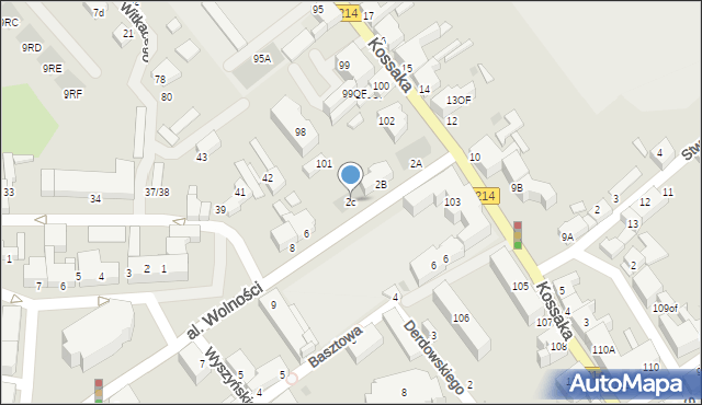 Lębork, Aleja Wolności, 2c, mapa Lębork