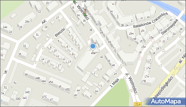 Lębork, Aleja Wolności, 40a, mapa Lębork