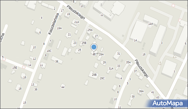 Łęczna, Aleja Jana Pawła II, 46, mapa Łęczna