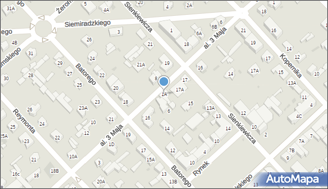 Legionowo, Aleja 3 Maja, 1A, mapa Legionowo