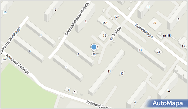 Legionowo, Aleja 3 Maja, 36, mapa Legionowo