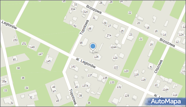Legionowo, Aleja Legionów, 128, mapa Legionowo