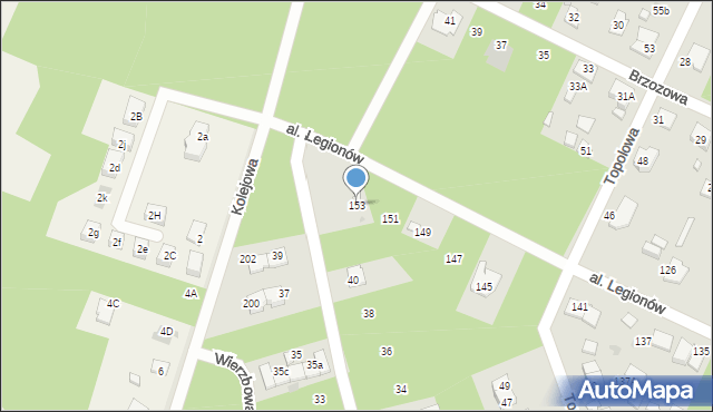 Legionowo, Aleja Legionów, 153, mapa Legionowo