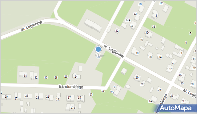 Legionowo, Aleja Legionów, 31, mapa Legionowo