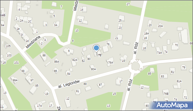 Legionowo, Aleja Legionów, 78A, mapa Legionowo
