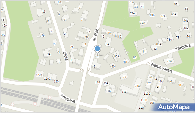 Legionowo, Aleja Róż, 4, mapa Legionowo