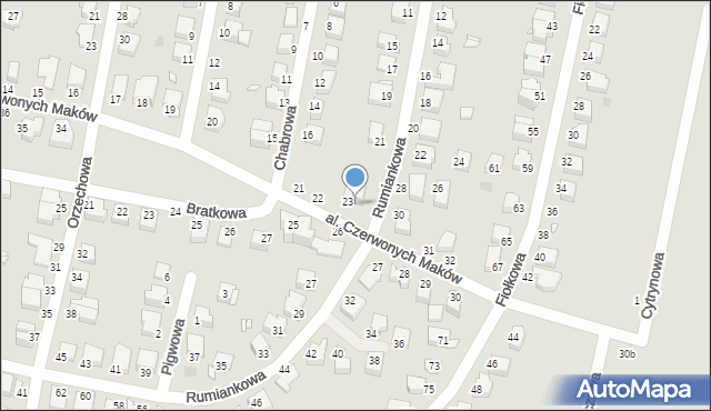 Legnica, Aleja Czerwonych Maków, 24, mapa Legnicy