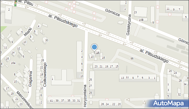 Legnica, Aleja Piłsudskiego Józefa, marsz., 12, mapa Legnicy