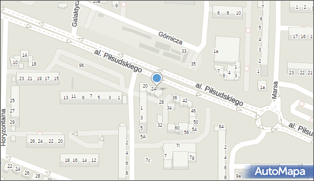 Legnica, Aleja Piłsudskiego Józefa, marsz., 26, mapa Legnicy