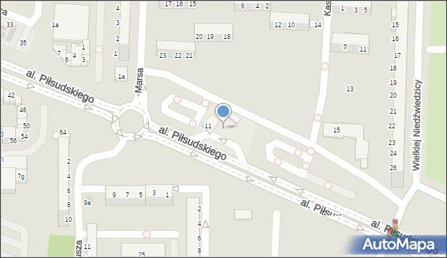 Legnica, Aleja Piłsudskiego Józefa, marsz., 59, mapa Legnicy