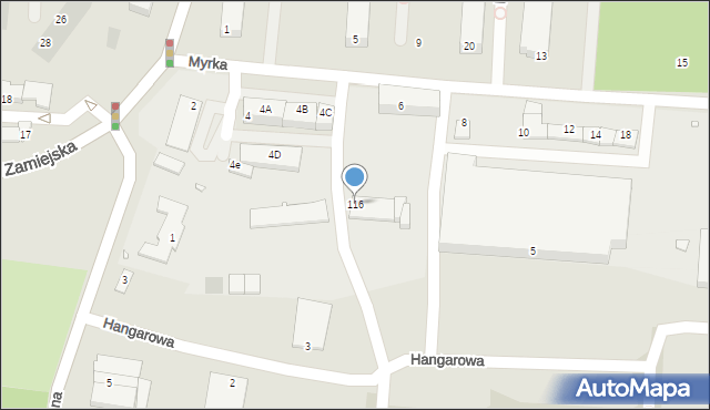 Legnica, Aleja Rzeczypospolitej, 116, mapa Legnicy