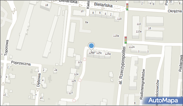 Legnica, Aleja Rzeczypospolitej, 125d, mapa Legnicy