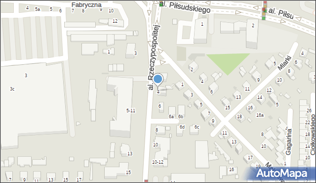 Legnica, Aleja Rzeczypospolitej, 4, mapa Legnicy