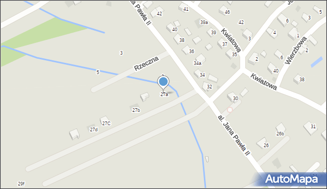 Lesko, Aleja Jana Pawła II, 27a, mapa Lesko