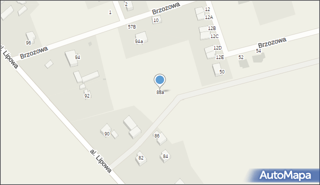 Leźno, Aleja Lipowa, 88a, mapa Leźno