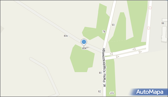 Łężyce, Aleja Parku Krajobrazowego, 80A, mapa Łężyce