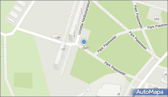 Łódź, Aleksandrowska, 120A, mapa Łodzi