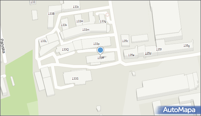 Łódź, Aleja Piłsudskiego Józefa, marsz., 133R, mapa Łodzi