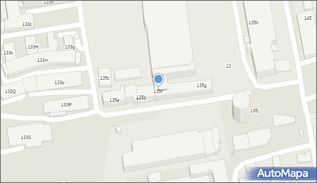 Łódź, Aleja Piłsudskiego Józefa, marsz., 135f, mapa Łodzi