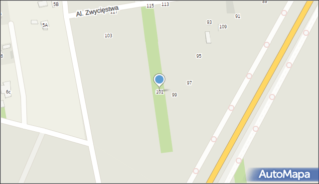 Lubartów, Aleje Zwycięstwa, 101, mapa Lubartów